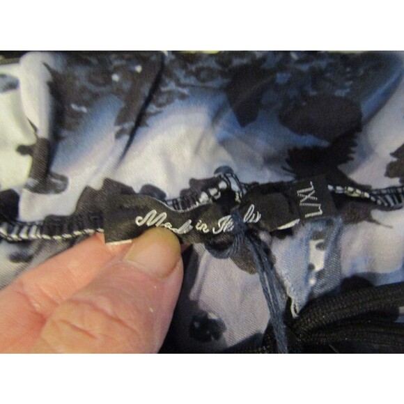 NWT New Collection Italian Animal Print Splashes of Gold Blue Pull On Pants L/XL - Picture 8 of 8